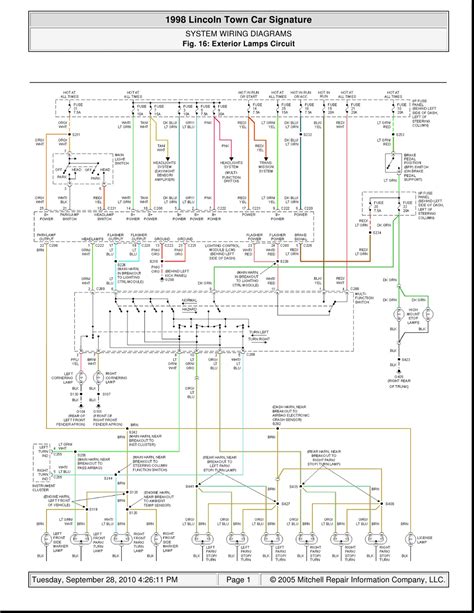 1998 lincoln continental power distribution box|Wiring System .